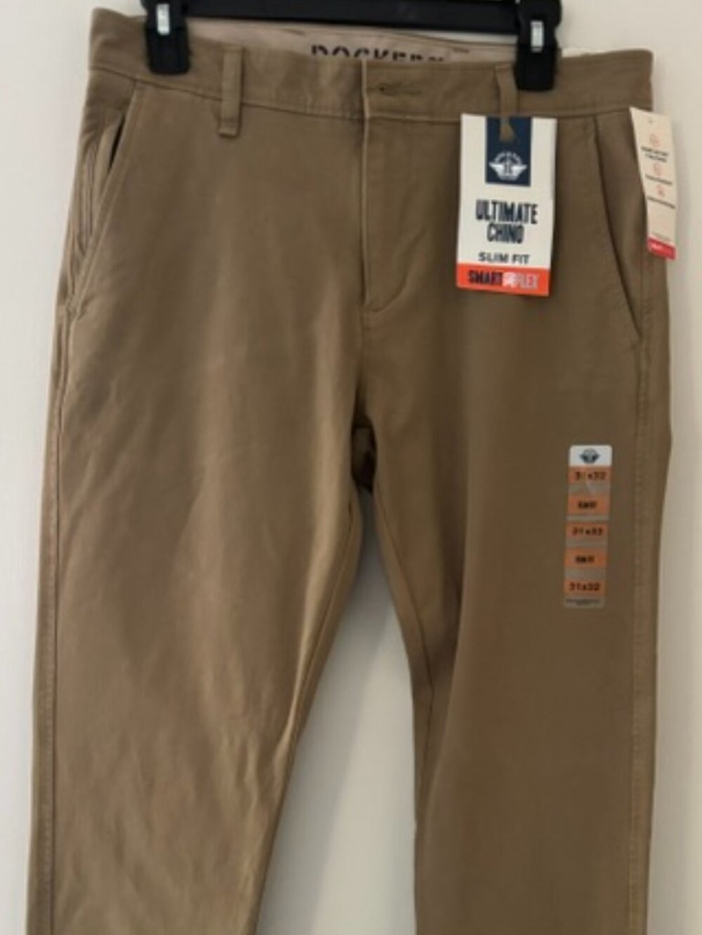 NWT Dockers Ultimate Chino Slim Fit Smart 360 Flex Pants 31x32 Khaki